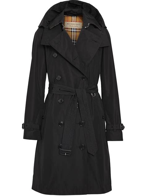 burberry black raincoat with hood|Burberry trench coat clearance.